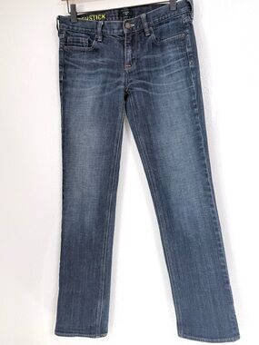 J.Crew Matchstick Slim Straight Jeans 29R Dark Wash Stretch Style 80280 EUC
